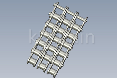 A Series Triple Strand Roller Chain